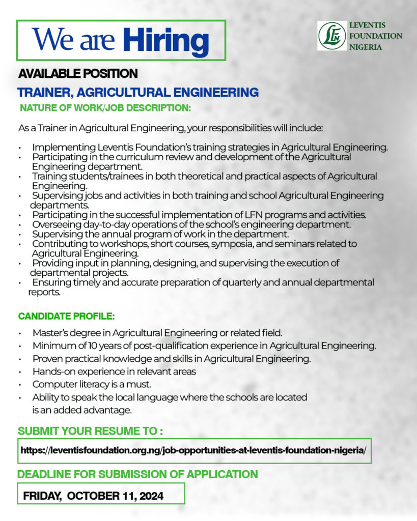 We are hiring, Agricultural trianing school, Agriculture,